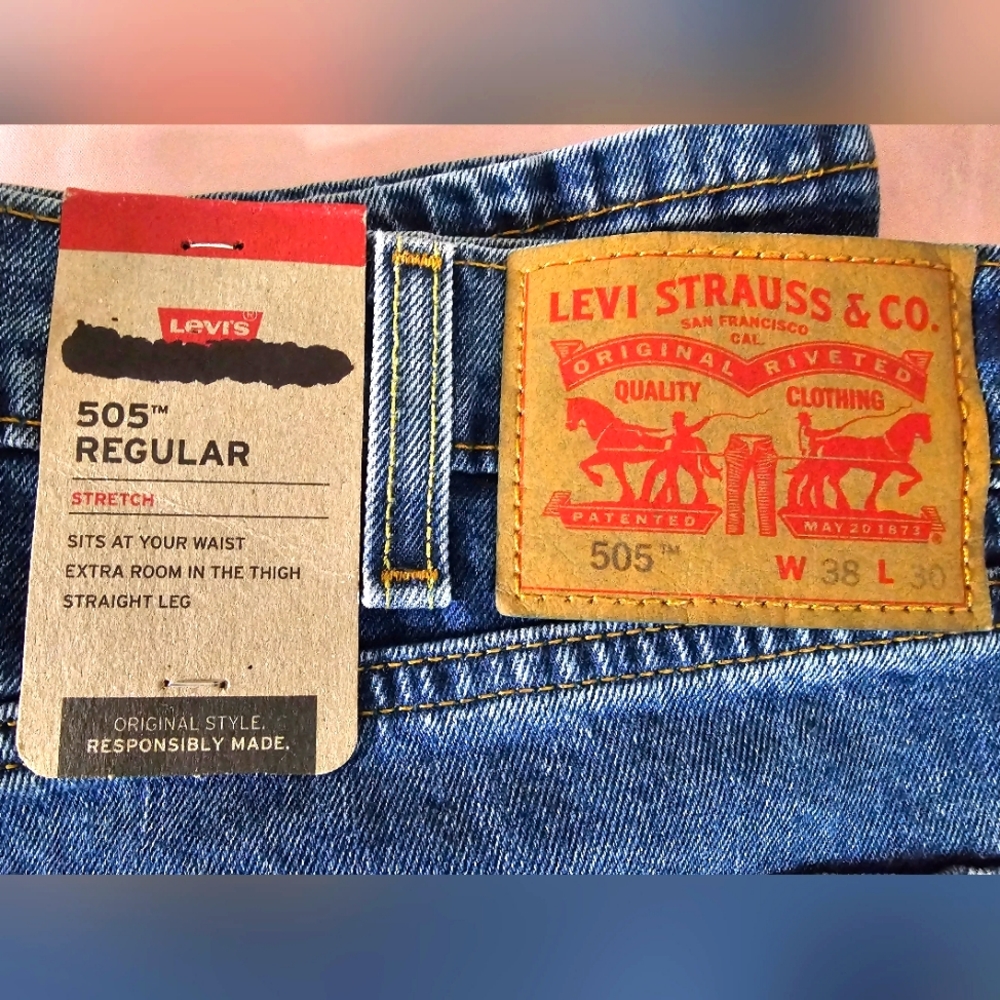 LEVI'S 505 Regular | stretch | w38 / L30